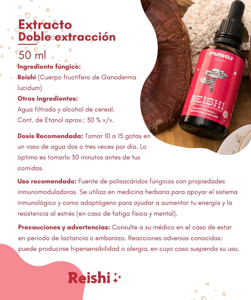 TINTURA MADRE REISHI FUNGI SOUL X 50 ML