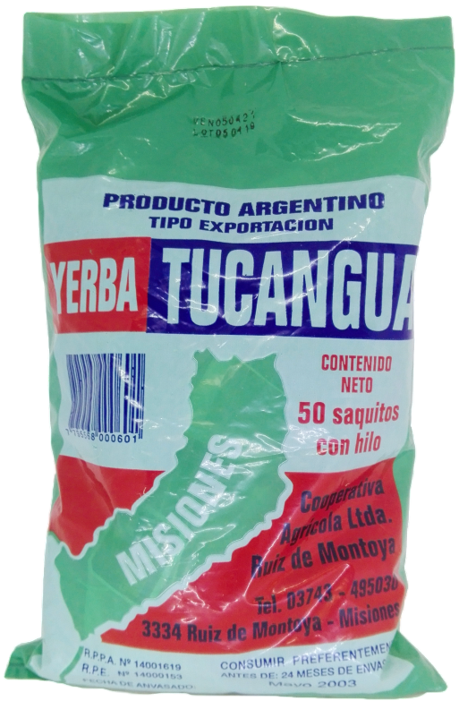 MATE COCIDO TUCANGUA SAQUITOS BOLSA X 25 U