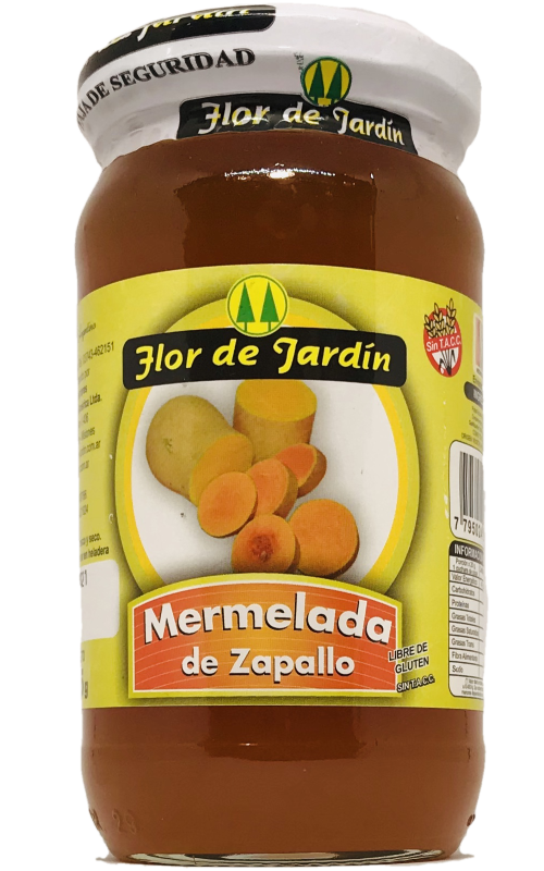 MERMELADA ZAPALLO FLOR DE JARDIN X 425 GRS