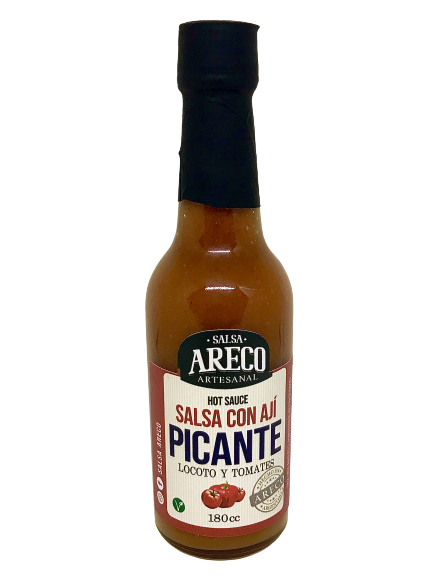 ​​SALSA CON AJI PICANTE SALSA ARECO X 180 GRS