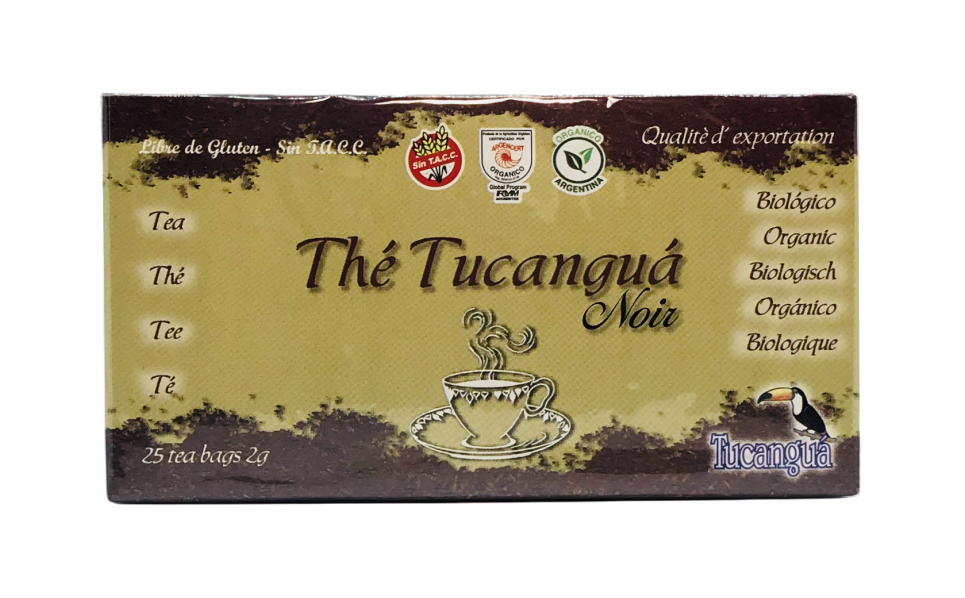 ​​​TE NEGRO ORGANICO SAQUITOS TUCANGUA CAJA X 25 U