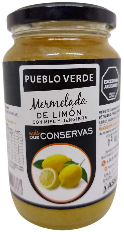MERMELADA LIMON PUEBLO VERDE X 360 GRS