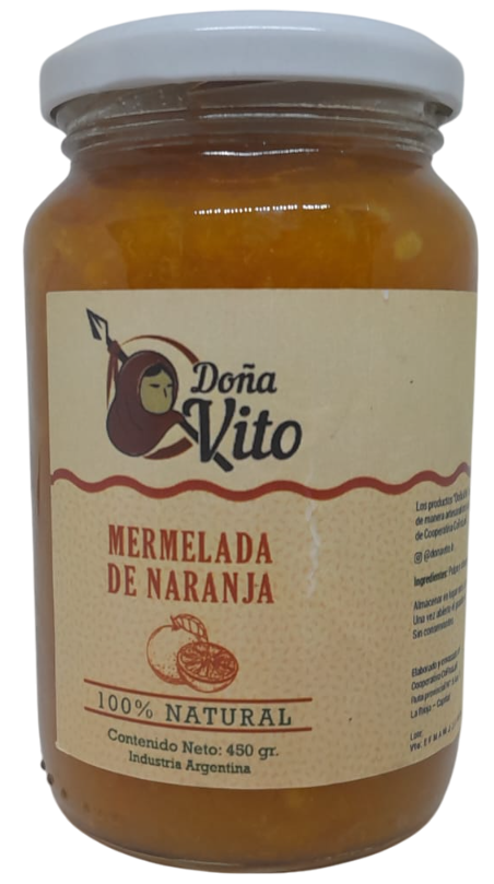MERMELADA NARANJA DONA VITO X 450 GRS