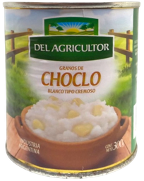 [p3297] GRANOS CHOCLO BLANCO TIPO CREMOSO EN LATA  DEL AGRICULTOR X 350 GRS