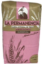 [p1306] HARINA TRIGO INTEGRAL SUPERFINA AGROECOLOGICA LA PERMANENCIA X 1KG