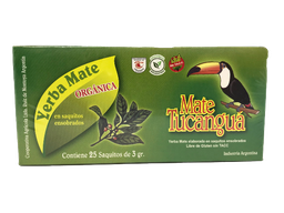 [p0201] MATE COCIDO ORGANICO TUCANGUA SAQUITOS CAJA X 25 U