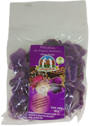 [p1103] PETALOS DE PAPAS ANDINAS MORADAS CHIPS FRITOS CAUQUEVA X 80 GRS